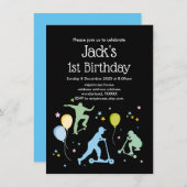 Scooters, fietsen, skateboards, rijden over kaart (Voorkant / Achterkant)