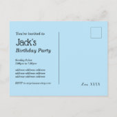 Scooters, fietsen, skateboards, rijden over uitnodiging briefkaart (Achterkant)