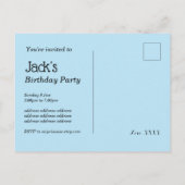 Scooters, fietsen, skateboards, rijden over uitnodiging briefkaart (Achterkant)