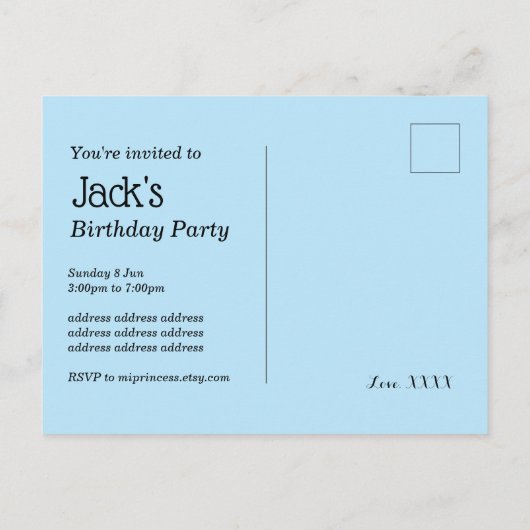 Scooters, fietsen, skateboards, rijden over uitnodiging briefkaart (Achterkant)