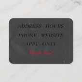 Scooters Visitekaartje (Achterkant)