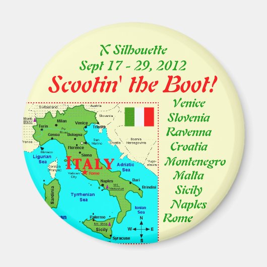 Scootin's theboot koelkastmagneet magneet (Voorkant)