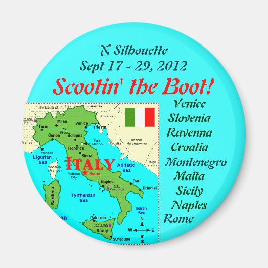 Scootin's theboot koelkastmagneet magneet (Voorkant)