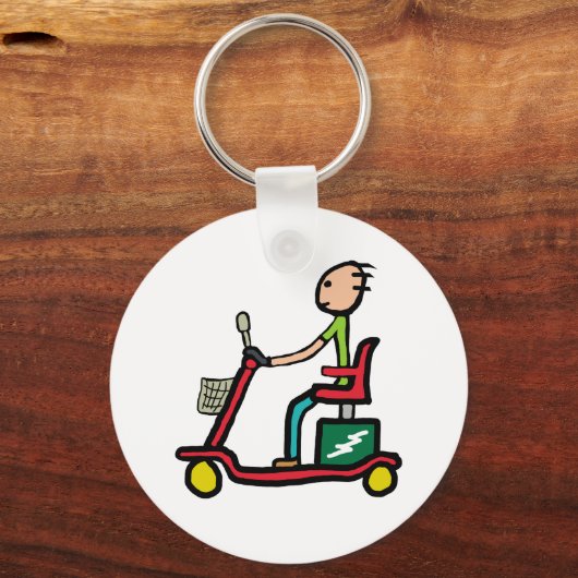Scootmobiel Sleutelhanger (Voorkant)
