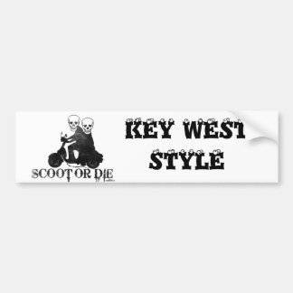 ScootOrDie, SLEUTELWEST STIJL Bumpersticker