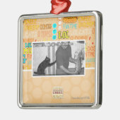 Scooz me, geloof ik die mijn ben metalen ornament (Links)