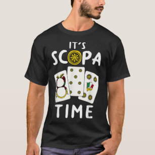 Scopa Italiaans Kaart spel Scopa speler T-shirt