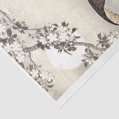 Scops Uil, Kersenbloesem en Maan Tissuepapier (Detail)