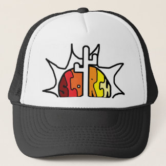 Scorch gekleurde Sun Trucker Hat Pet