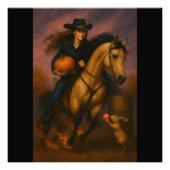 Scorching Fast Barrel Racing Team! Foto Afdruk (Voorkant)