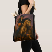 Scorching Fast Barrel Racing Team In Fall  Tote Bag (Dichtbij)