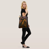 Scorching Fast Barrel Racing Team In Fall  Tote Bag (Op model)