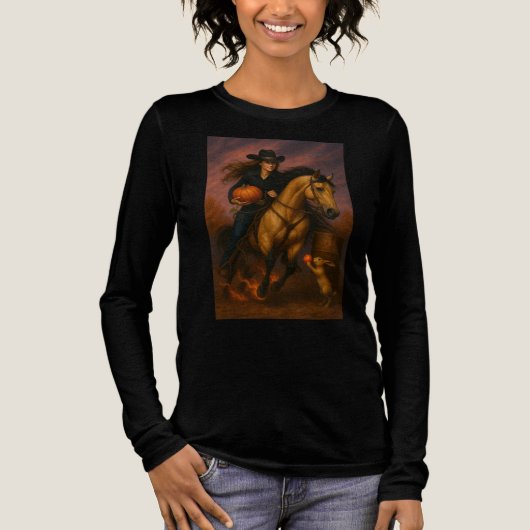 Scorching Fast Barrel Racing Team! Tri-Blend Shirt (Voorkant)