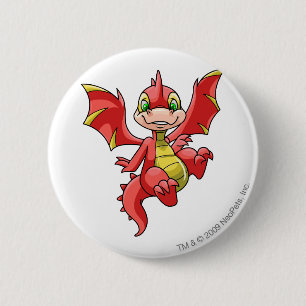 Scorchio Red Ronde Button 5,7 Cm