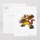 Scorchio Verloren woestijnspeler Briefkaart (Voorkant / Achterkant)