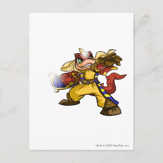 Scorchio Verloren woestijnspeler Briefkaart (Voorkant)