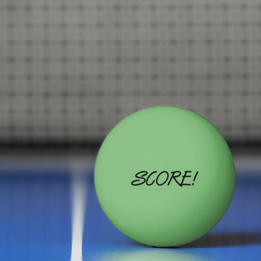 Score 1-star green black ping pong ball (Net)