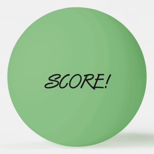 Score 1-star green black ping pong ball (Voorkant)