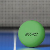Score 1-ster groene zwarte pingpongbal (Net)
