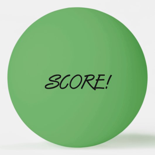 Score 1-ster groene zwarte pingpongbal (Voorkant)