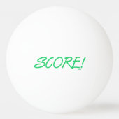Score 3-star white green ping pong ball (Voorkant)