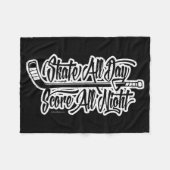 Score All Naight (Hockey) Fleece Deken (Voorkant (Horizontaal))