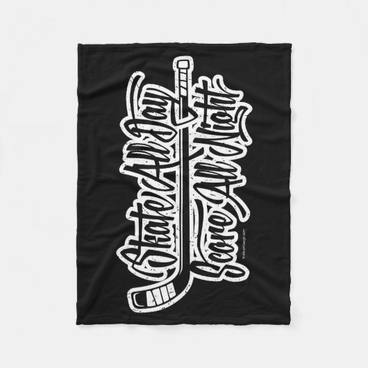 Score All Naight (Hockey) Fleece Deken (Voorkant)