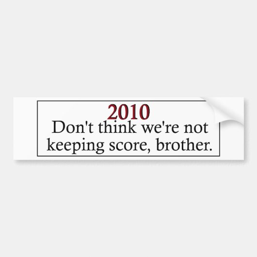Score behouden _ 2 bumpersticker (Voorkant)