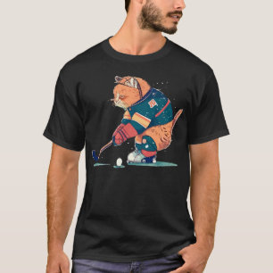 Score Big met de "Cats on Ice"-sleutel T-shirt