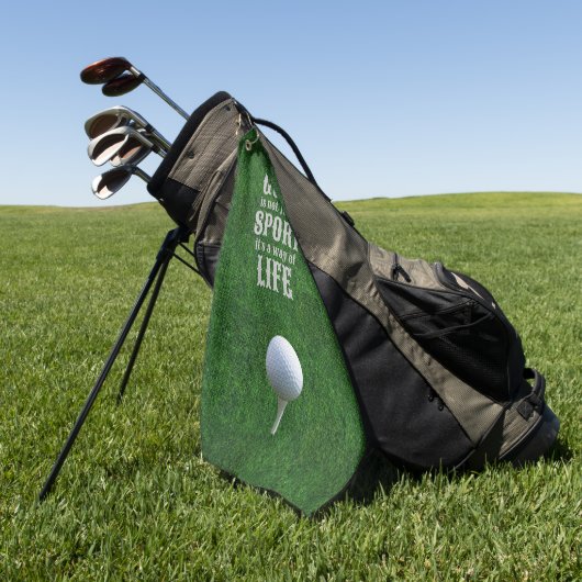 Score Big met persoonlijke Golfhanddoeken Golfhanddoek (Groen)