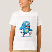 Score Big with This Monster Kicker! T-shirt (Voorkant)