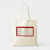 Score Card-Tas Tote Bag (Voorkant)
