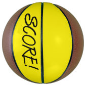 Score geel basketbal (Verticaal)