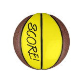 Score geel mini basketbal (Verticaal)