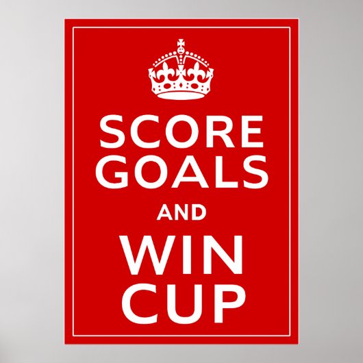 Score Goals en Win Cup ~ England Footie Poster (Voorkant)