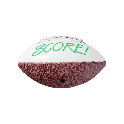 Score green and white mini football (Gedraaid 270)