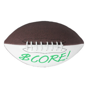 Score groen en wit dollarteken voetbal american football