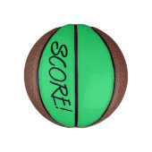 Score groen mini basketbal (Verticaal)