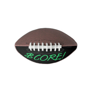 Score groene en zwarte dollarteken mini voetbal american football