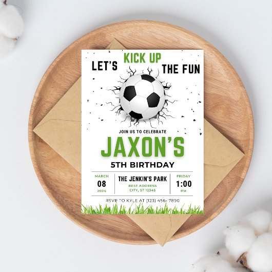 ⚽ Score Groot met onze bewerkbare voetbalverjaarda Kaart