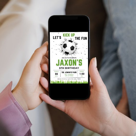 ⚽ Score Groot met onze bewerkbare voetbalverjaarda Kaart