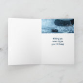 Score Grote Verjaardag IJshockey Sport Kaart (Binnen)