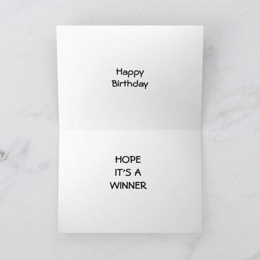 "SCORE" - HET IS JOUW DAG (VERJAARDAG) KAART (Binnen)