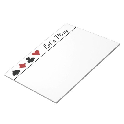 Score Kaart Symbolen afspelen Notitieblok (Schuin)