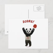 Score Panda Ping Pong Briefkaart (Voorkant / Achterkant)