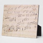 Score sheet van 'Moonlight Sonata' Fotoplaat (Zijkant)