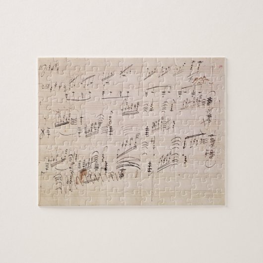 Score sheet van 'Moonlight Sonata' Legpuzzel (Horizontaal)