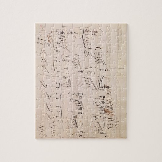 Score sheet van 'Moonlight Sonata' Legpuzzel (Verticaal)