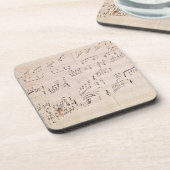 Score sheet van 'Moonlight Sonata' Onderzetter (Linkerzijde)