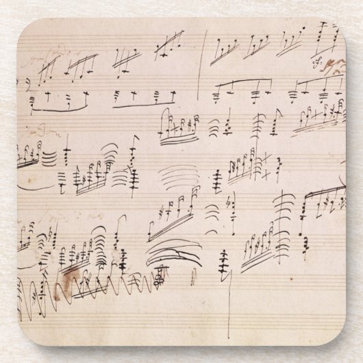 Score sheet van 'Moonlight Sonata' Onderzetter (Voorkant)